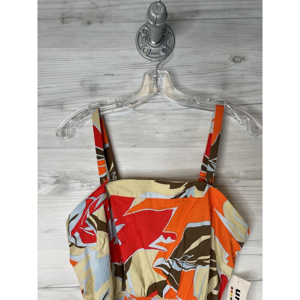 Unique Spectrum Tank Top Womens Large Multicolor Floral Stretch Summer - Picture 2 of 9